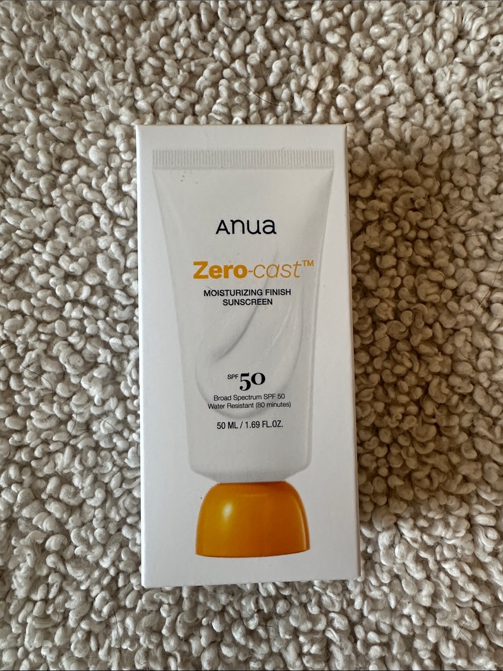 Anua Zero-cast Moisturizing Finish Sunscreen SPF 50